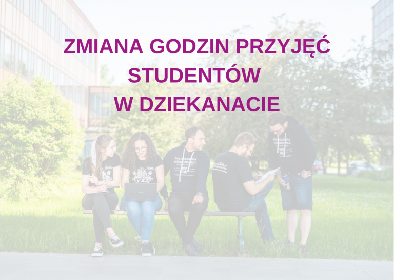Zmiana godzin przyjęć dziekanatu w okresie letnim