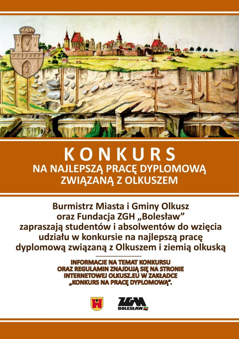 Konkurs na najlepszą pracę dyplomową związaną z Olkuszem
