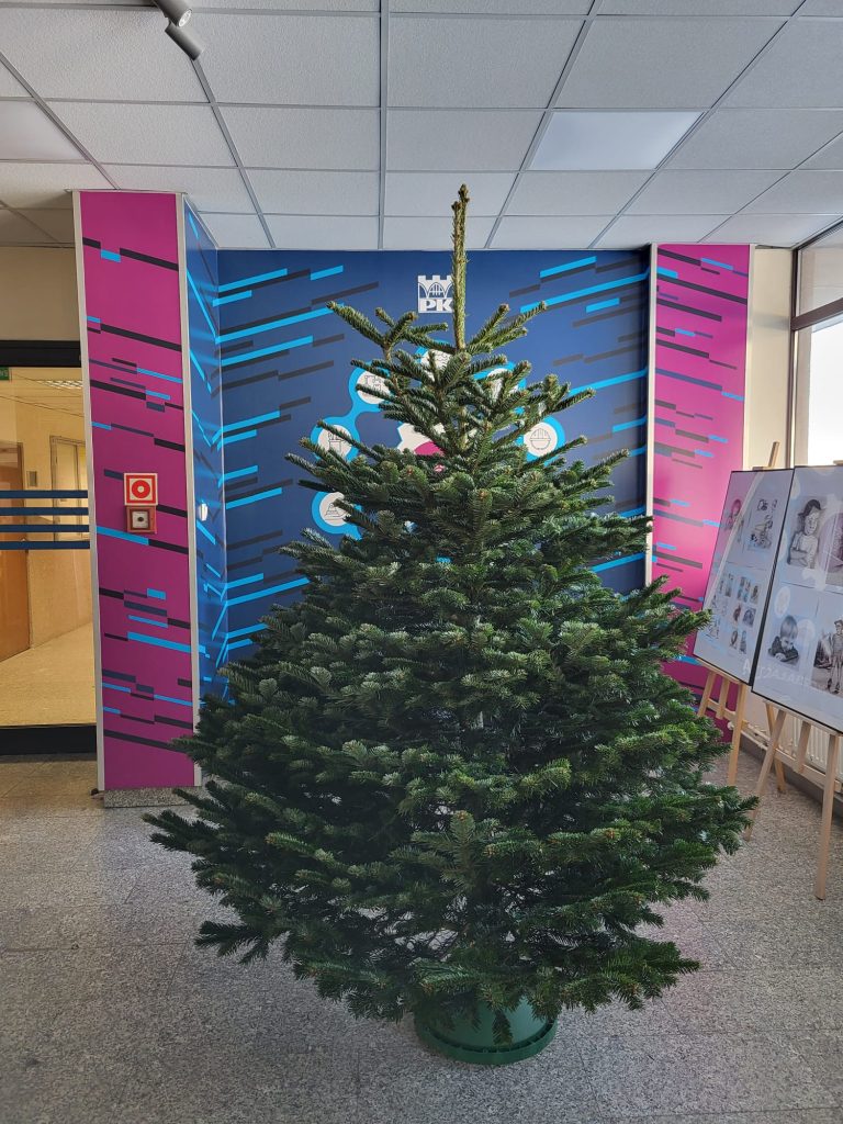 Wspólne ubieranie wydziałowej choinki!