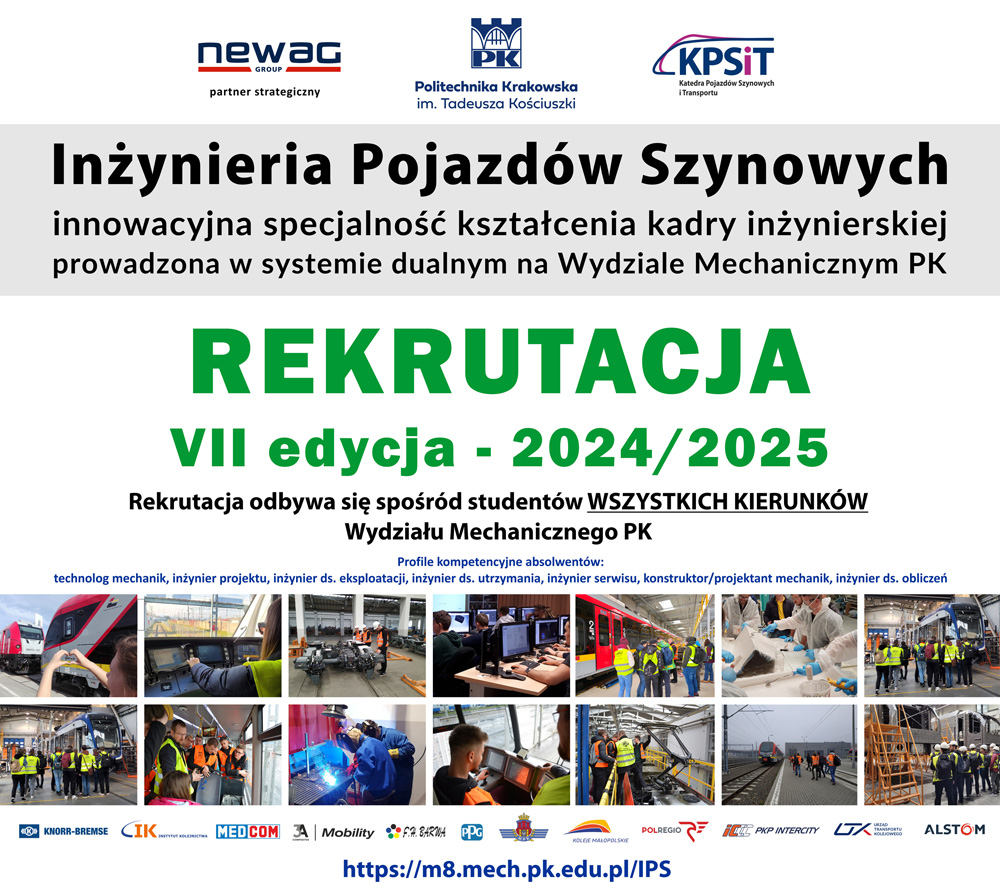 Ruszyła rekrutacja na specjalność „Inżynieria Pojazdów Szynowych”